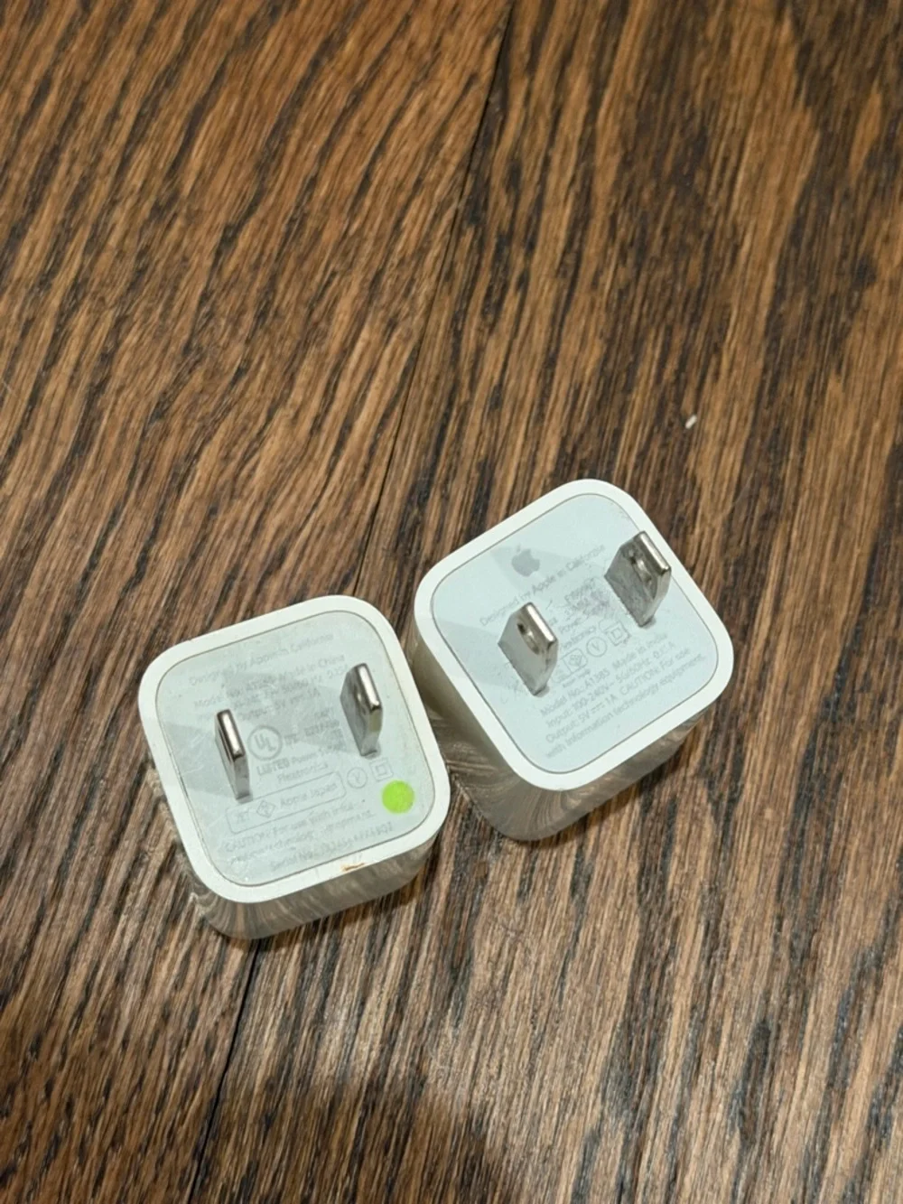 Apple iPhone USB Box Power Adapter Set of 2